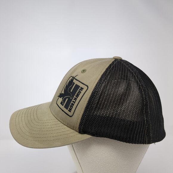Hawktech Fitted Mesh Back Trucker Hat Brown L/XL Colorblock Richardson - Picture 3 of 9